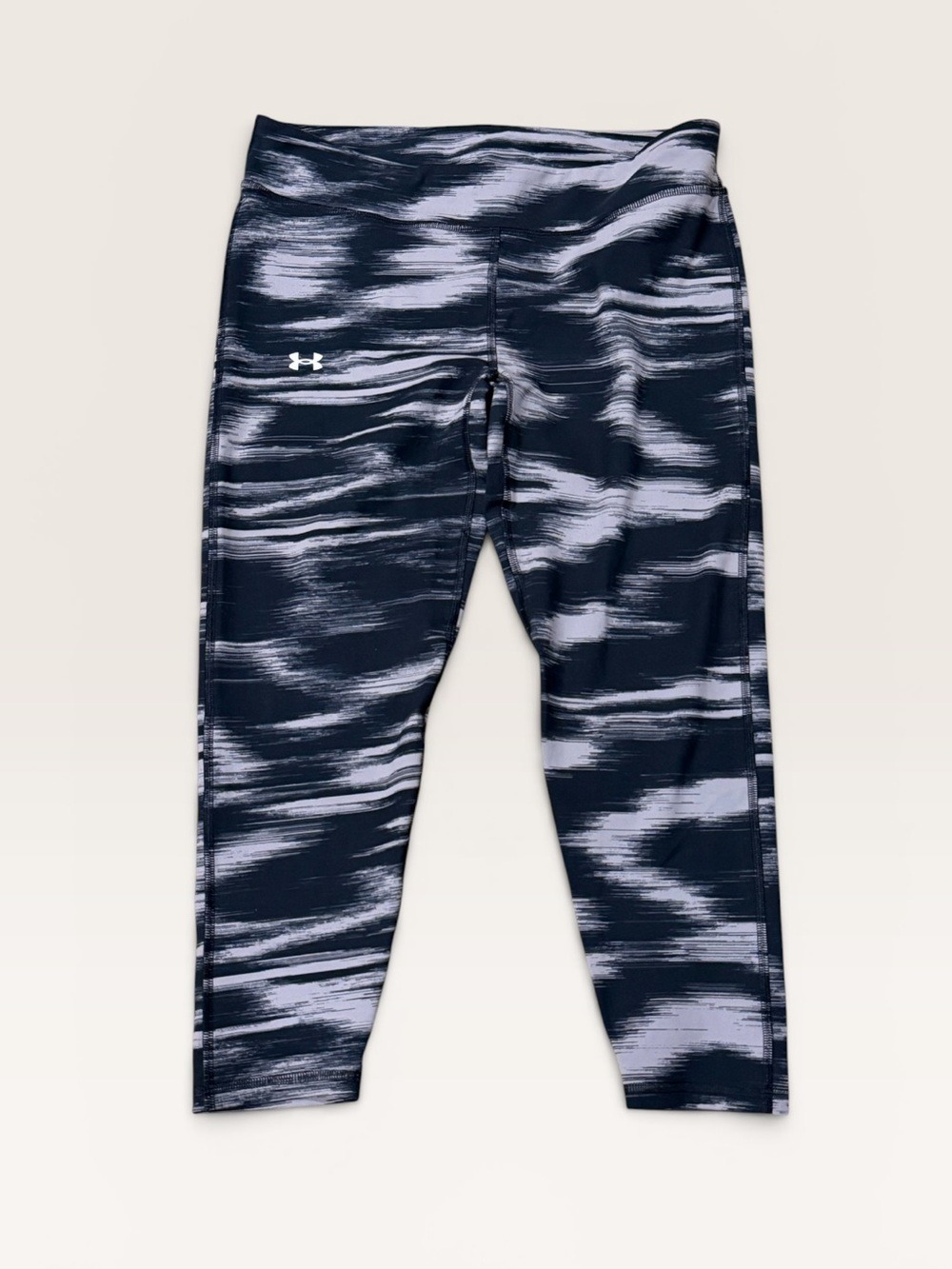 Under Armour Black Gray Camouflage Leggings Youth Large